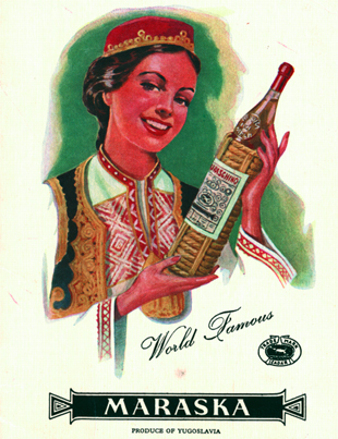 Пару постеров старой рекламы алкоголя. Мараскино.